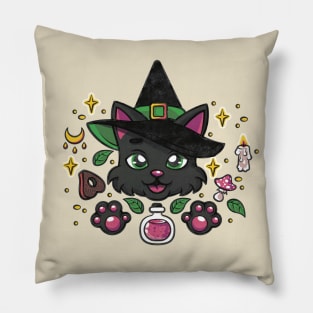 Cat witch Pillow