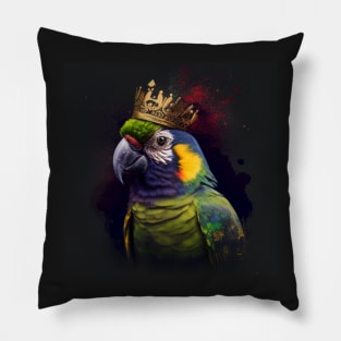 The Parrot King Pillow