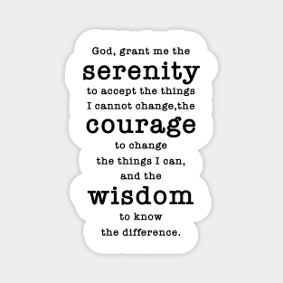 Serenity Prayer Magnet