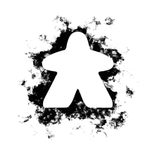 Meeple Splash - Black T-Shirt