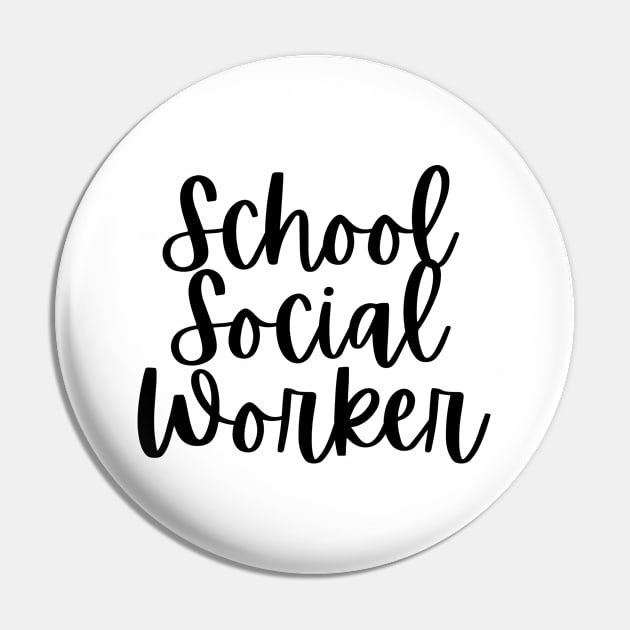 School Social Worker Pin by Adisa_store