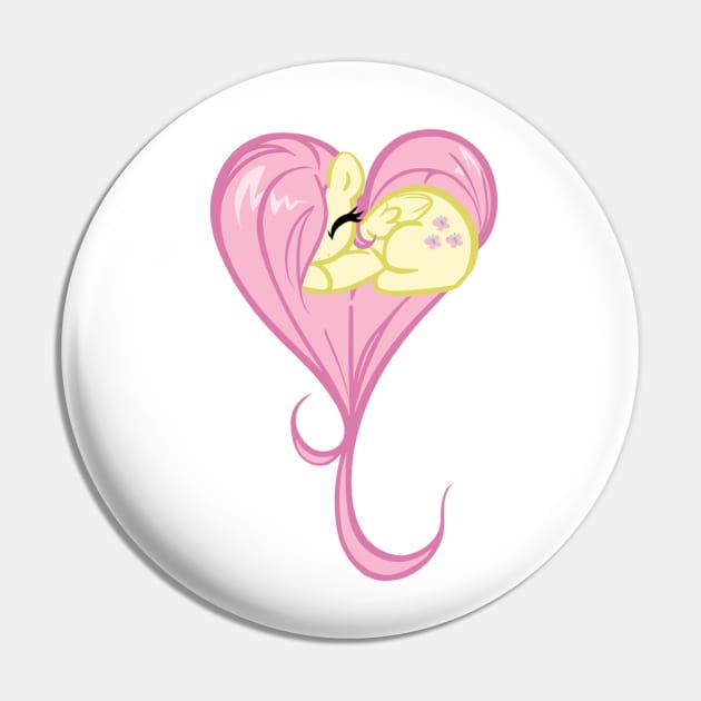 Heart Of Fluttershy Pin by BambooDog