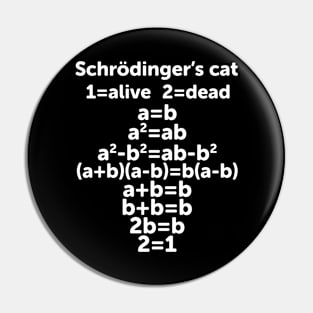 Schrödinger's Cat Pin