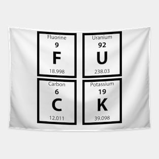 Fuck! in Chemical Symbols Tapestry