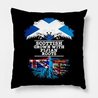 Scottish Grown With Fijian Roots - Gift for Fijian With Roots From Fiji Pillow