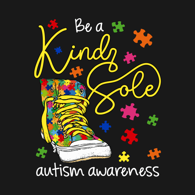 Be A Kind Sole Autism Awareness Puzzle Shoes Be Kind by Xonmau