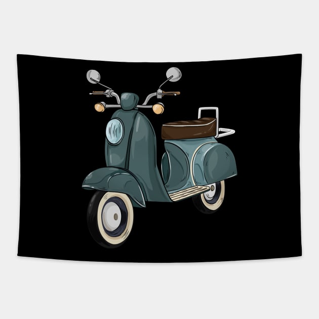 Cool moped Tapestry by Markus Schnabel