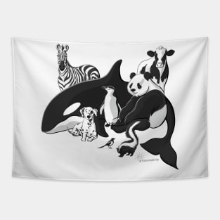 Black and White Gang Tapestry