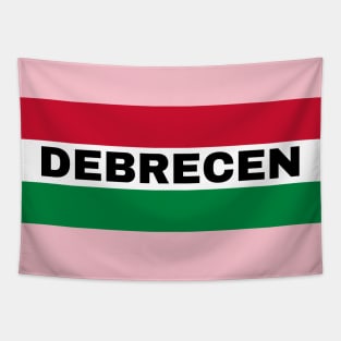 Debrecen City in Hungarian Flag Tapestry