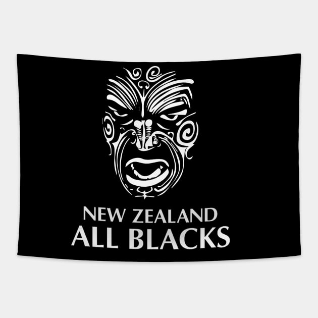 All Blacks Haka Tapestry by Pawsitivity Park