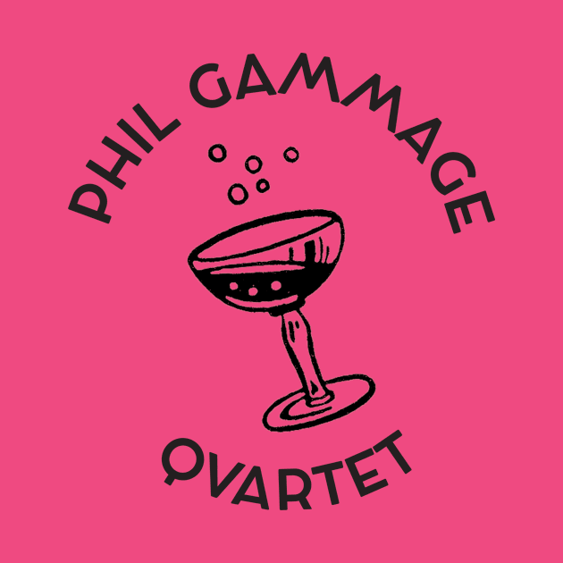 Phil Gammage Quartet "cocktail" dark on light by icepickphil