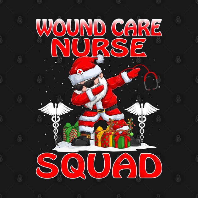 Christmas Wound Care Nurse Squad Reindeer Pajama Dabing Santa by intelus