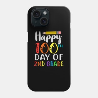 Hap100 Days Of School 100Th Day Of Second Grade Phone Case