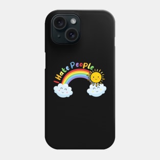 Cute Sun And Cloud - I Hate People Phone Case