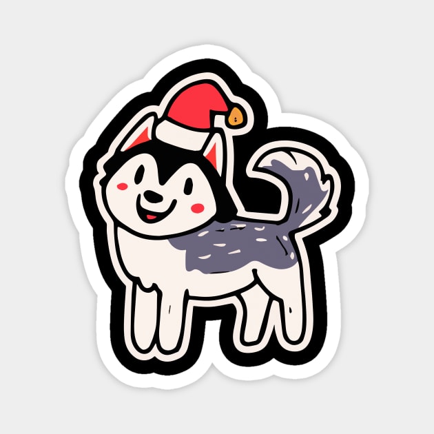 Christmas Husky Dog Lover Malamute Magnet by BetterManufaktur