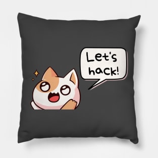 Let's hack (ethically, of course) :) | Hacker design Pillow