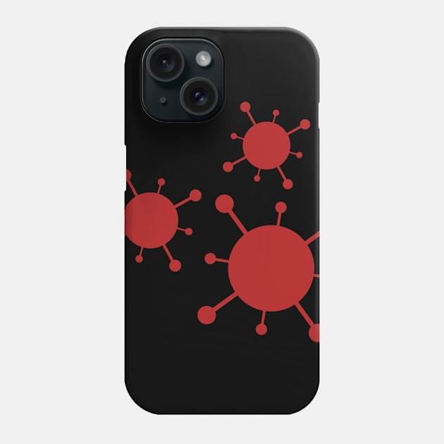 abstract corona virus Phone Case by anto R.Besar