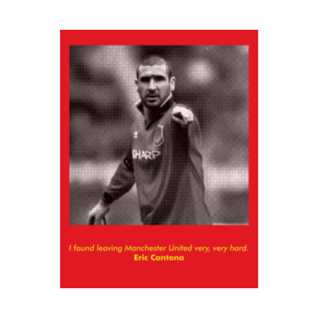 Eric Cantona - Manchester United - T-Shirt | TeePublic