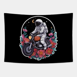 astronauts ride motobike Tapestry