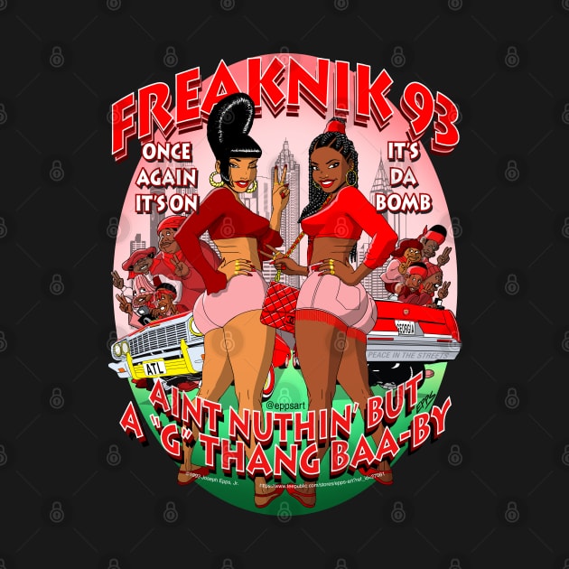 Freaknik 1993 G Thang Red Colorway by Epps Art