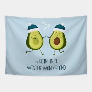 Guacin' In A Winter Wonderland Tapestry