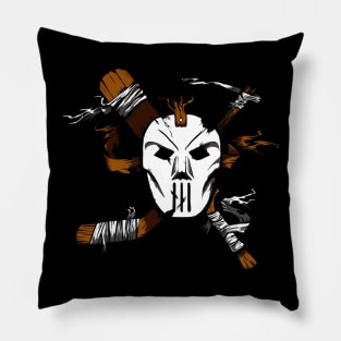 Masked Chaos Pillow