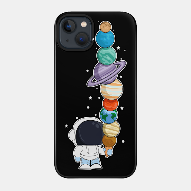 astronaut with ice cream - Astronaut - Phone Case