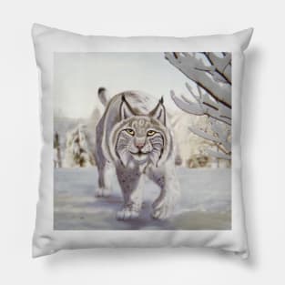 Stalking in a Winter Wonderland Pillow