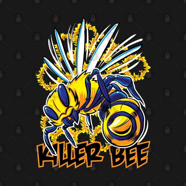 Killer Bee with sharp stinger by eShirtLabs