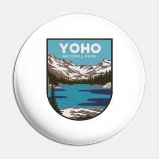 Yoho National Park Retro Vintage Emblem Pin