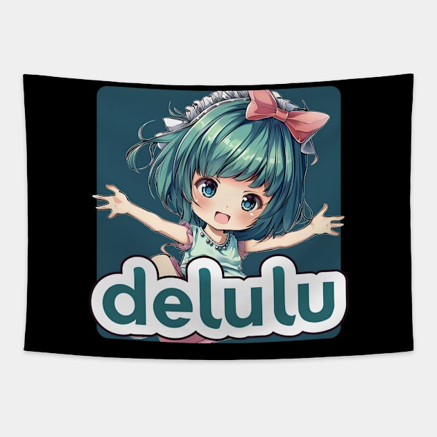 Delulu Spring Girl Tapestry by MaystarUniverse