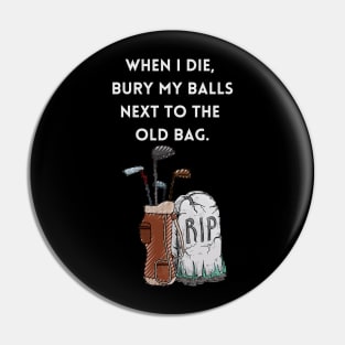 Funny Golf Shirt Pin