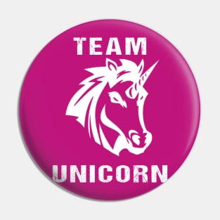 Team Unicorn White Pin