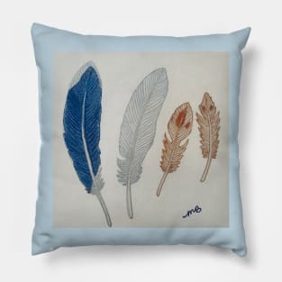 Four Feathers Pillow