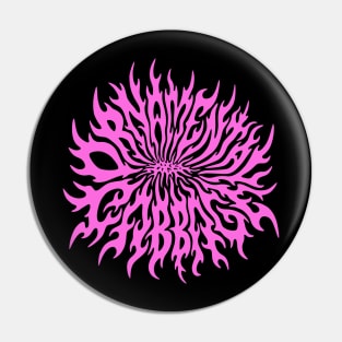 Ornamental Cabbage! Heavy Metal Style Pin