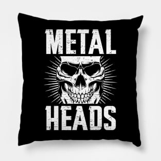 Skeleton Metal Heads Pillow