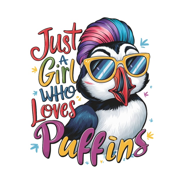 Just A Girl Who Loves puffins by alby store