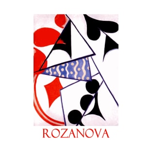 Four Aces (Simultaneous Composition) by Olga Rozanova T-Shirt