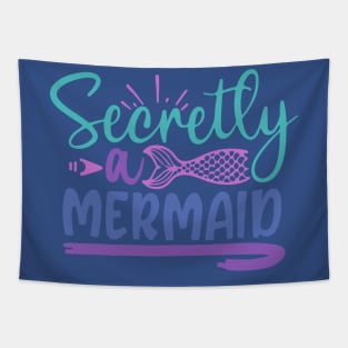 secretly a mermaid Tapestry