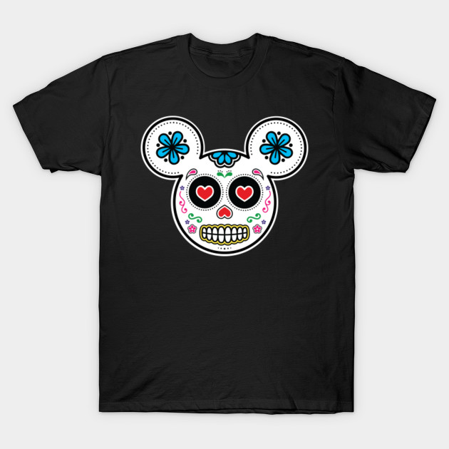 mickey mouse skull t shirt