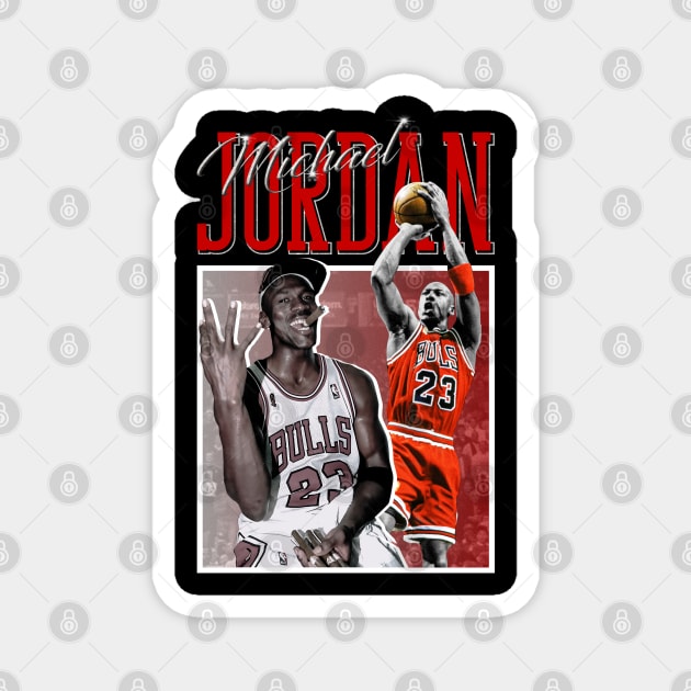 Michael Jordan 23 - Basketball Player Magnet by Diamond Creative