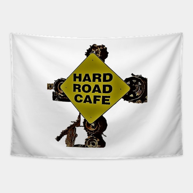 Hard Road Café Tapestry by Andyt