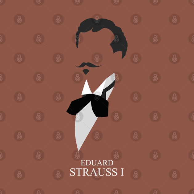 Eduard Strauss I - Minimalist Portrait by Wahyu Aji Sadewa