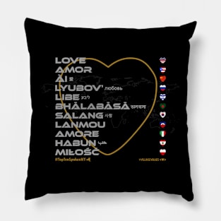 LOVE: Say ¿Qué? Top Ten Spoken (NY) Pillow