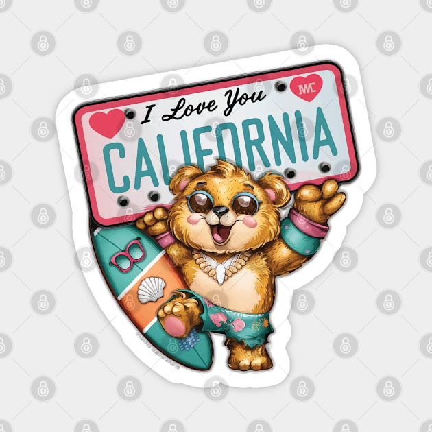 I Love You California Magnet by Coolthings