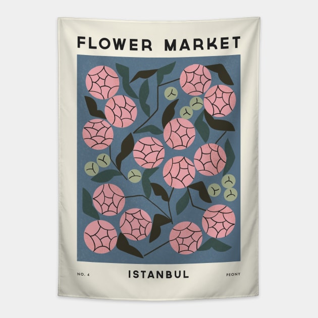 Flower Market No. 4 Tapestry by Renea L Thull