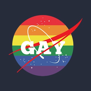 NASA GAY Pride Logo T-Shirt