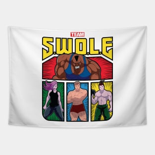 TEAM SWOLE HEROES Tapestry