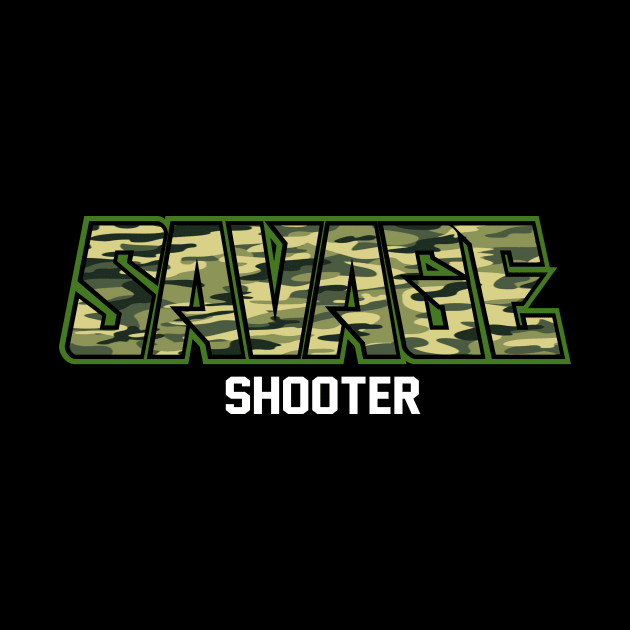 Video Game Sniper "Savage Shooter" Camo Design by BucketsCulture