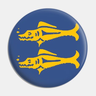 Blue Barracudas Pin